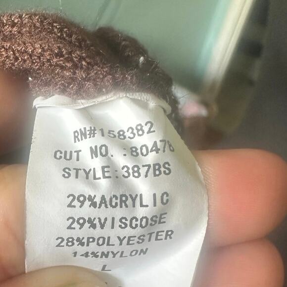 Luna Brown Boho Midi Skirt with Embroidered Vertical Stripes - Picture 4 of 4